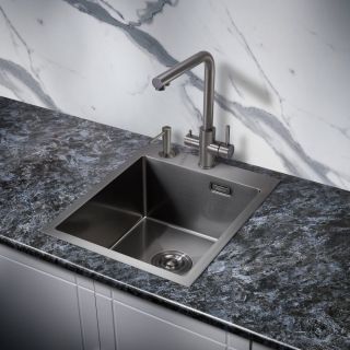 Мойка для кухни Milacio Denia 41 Steel MC.77469 воронёная сталь